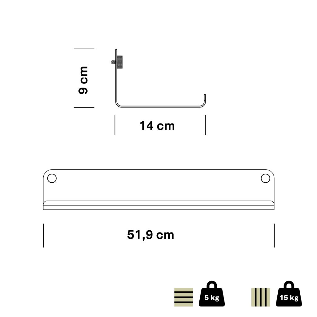 Specs EU Wide metal shelf 519